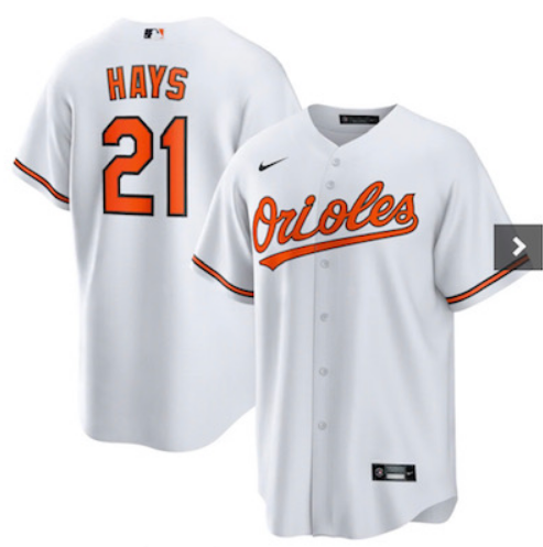 2023 women Baltimore Orioles #21 Austin Hay White MLB Jerseys->women mlb jersey->Women Jersey